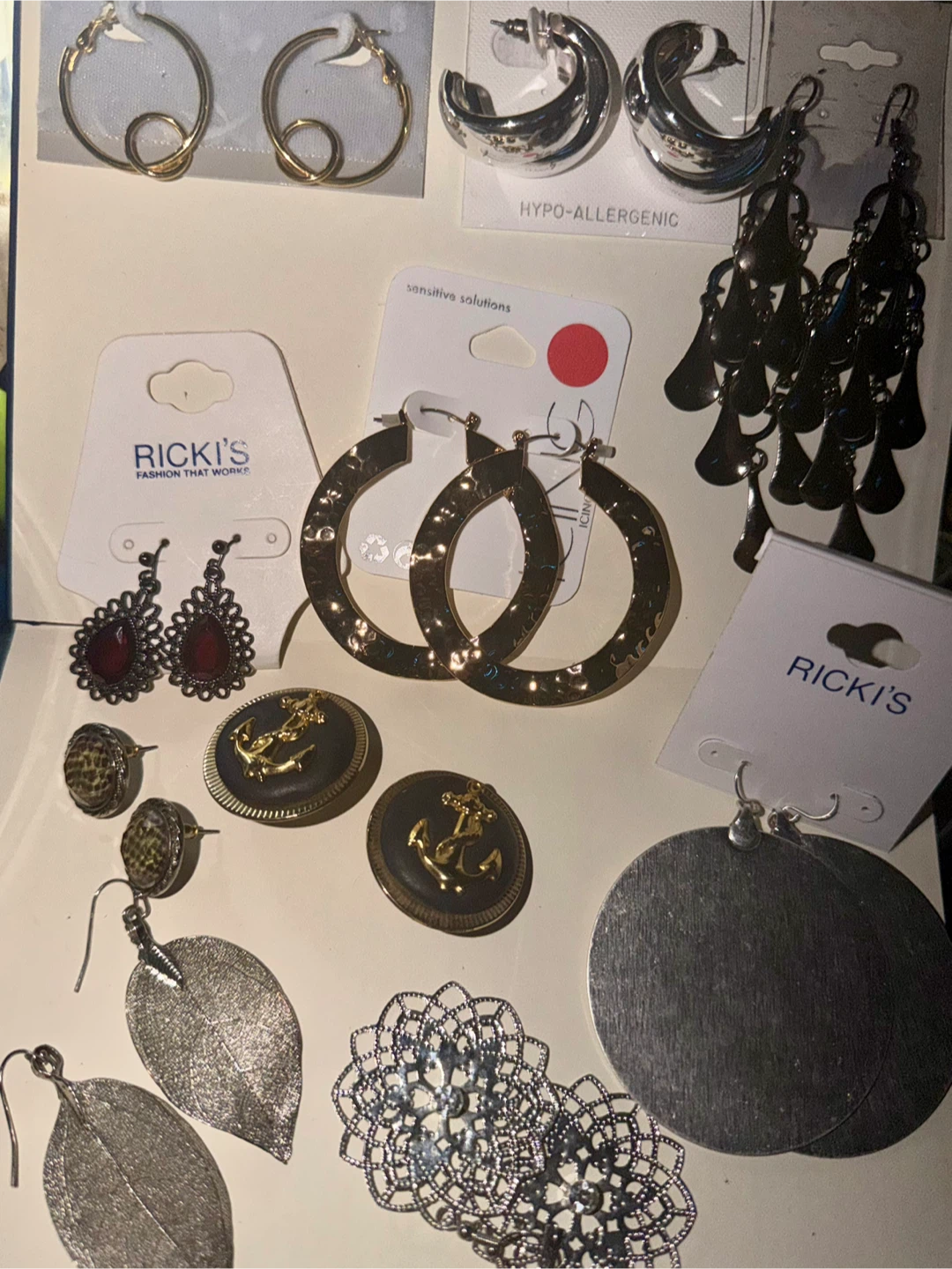10 Pairs of Fashion Earrings Collection