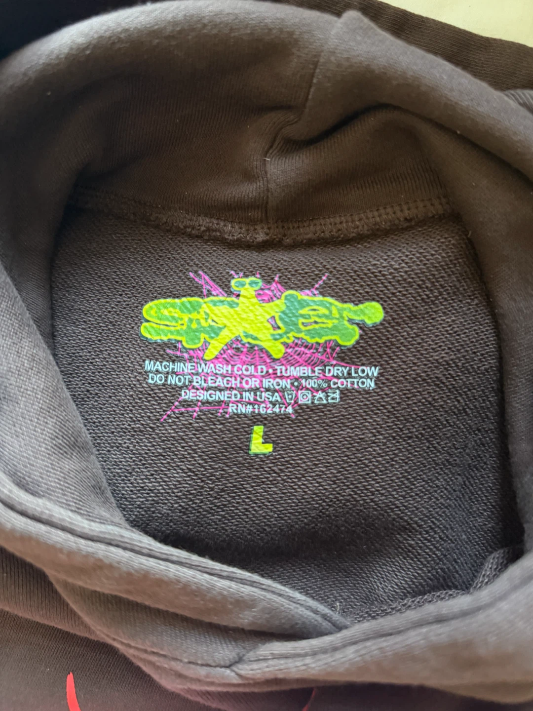 Spider hoodie brown and pink - photo 2