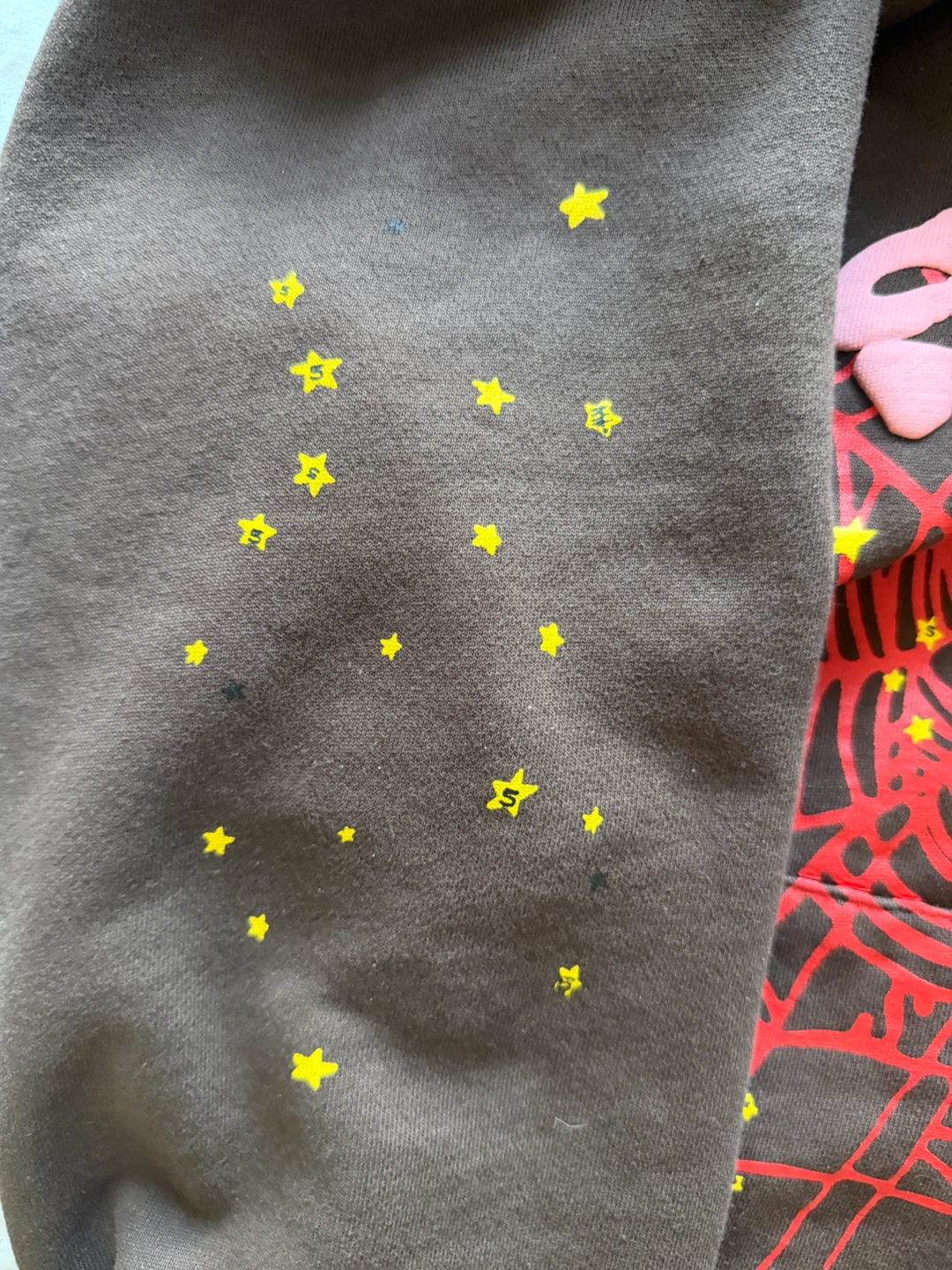 Spider hoodie brown and pink - photo 4