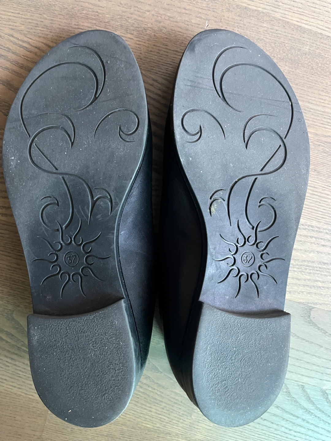 MYO Black Leather Open-Toe Shoes - photo 4