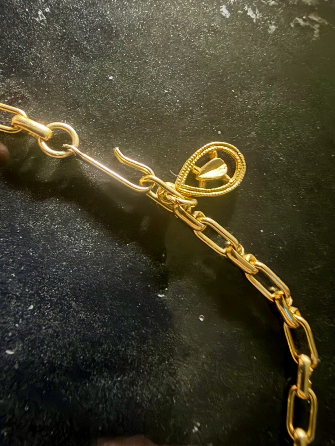 Vintage Coro Gold Tone Choker Necklace MCM 1950s - photo 2