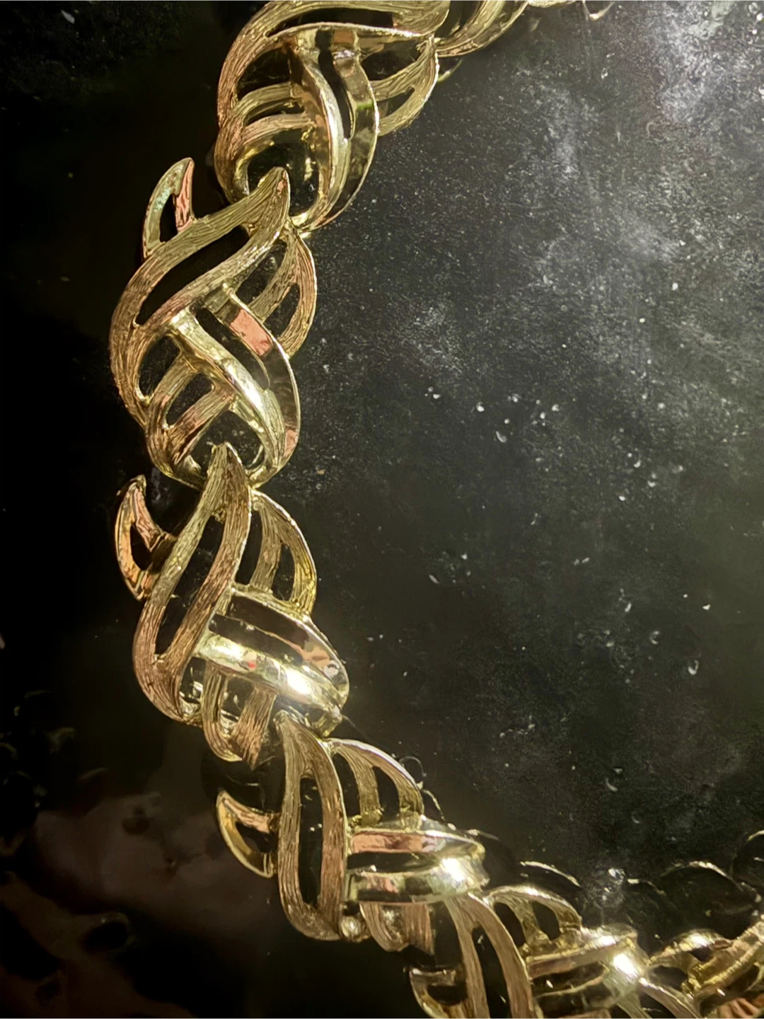 Vintage Coro Gold Tone Choker Necklace MCM 1950s - photo 5