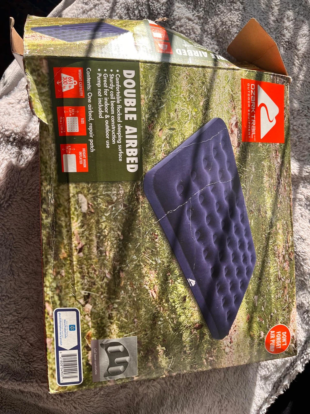 Ozark Trail Double Airbed with Hand Pump