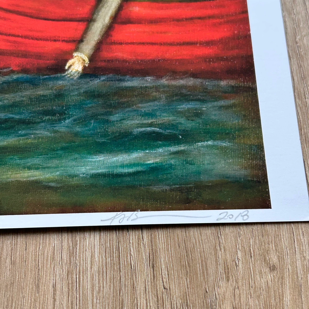Signed Framed Art Print “Sarah and the Orca” - photo 3