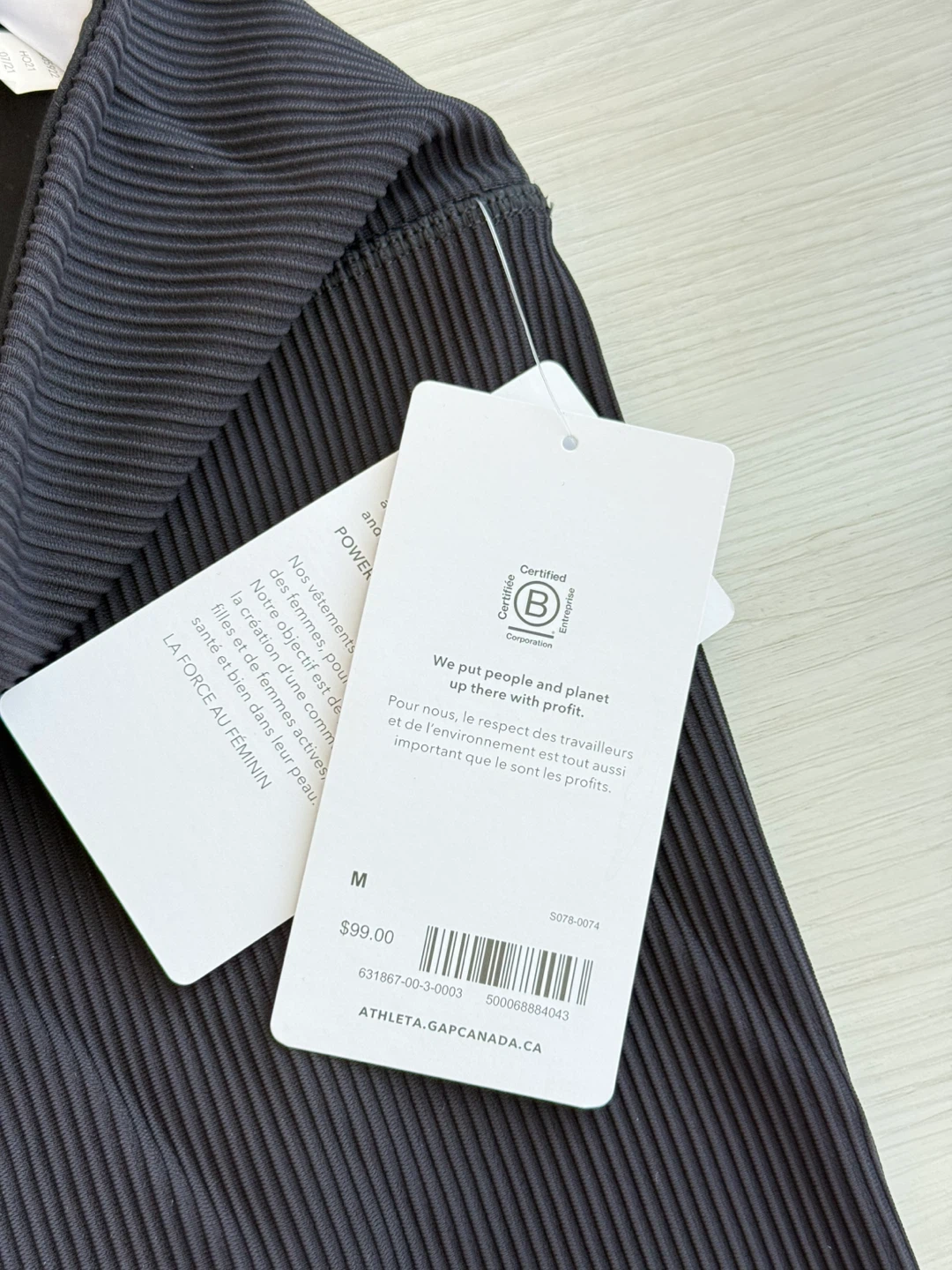 Athleta Black Ribbed Leggings - photo 4