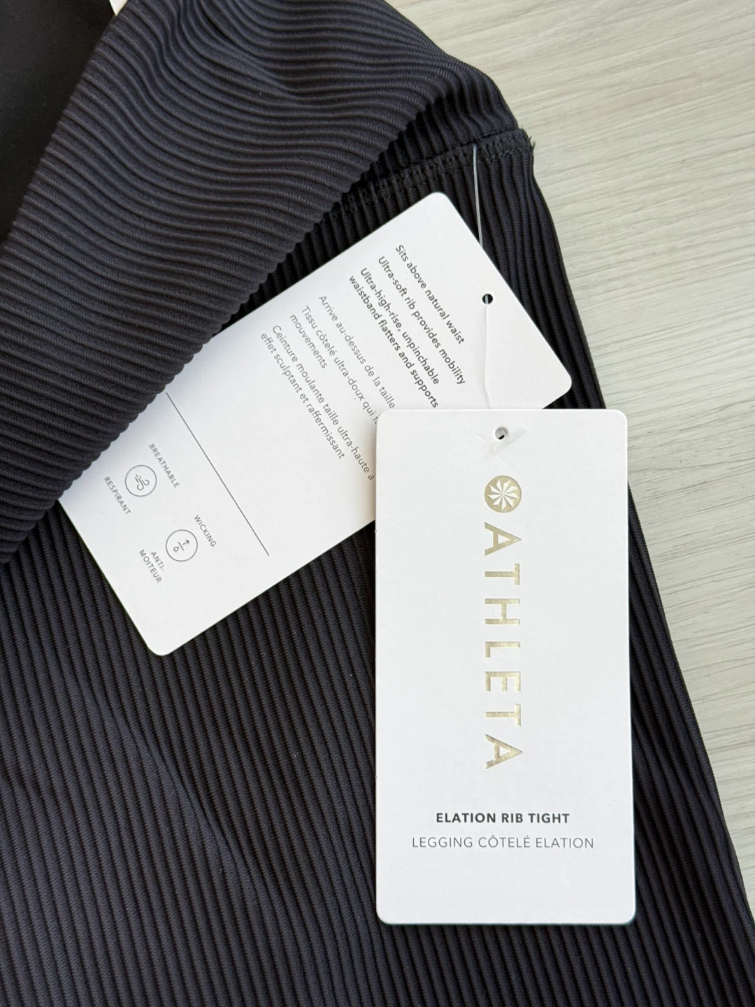 Athleta Black Ribbed Leggings - photo 5