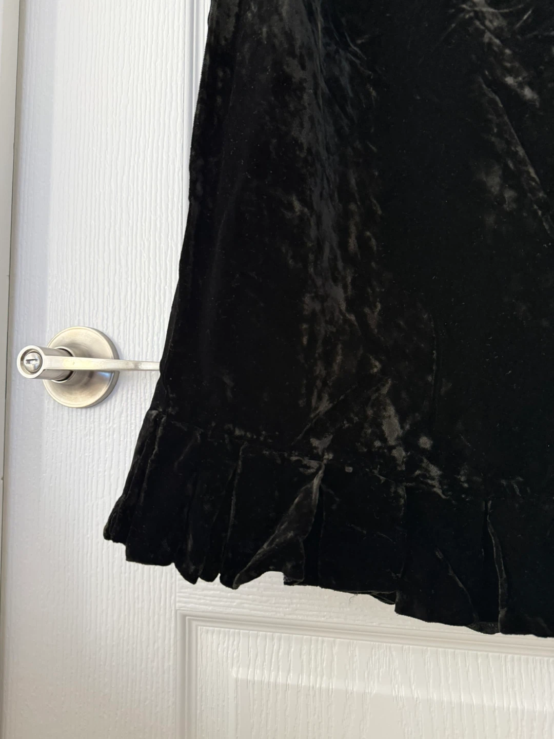 Black Velvet Midi Skirt - photo 2