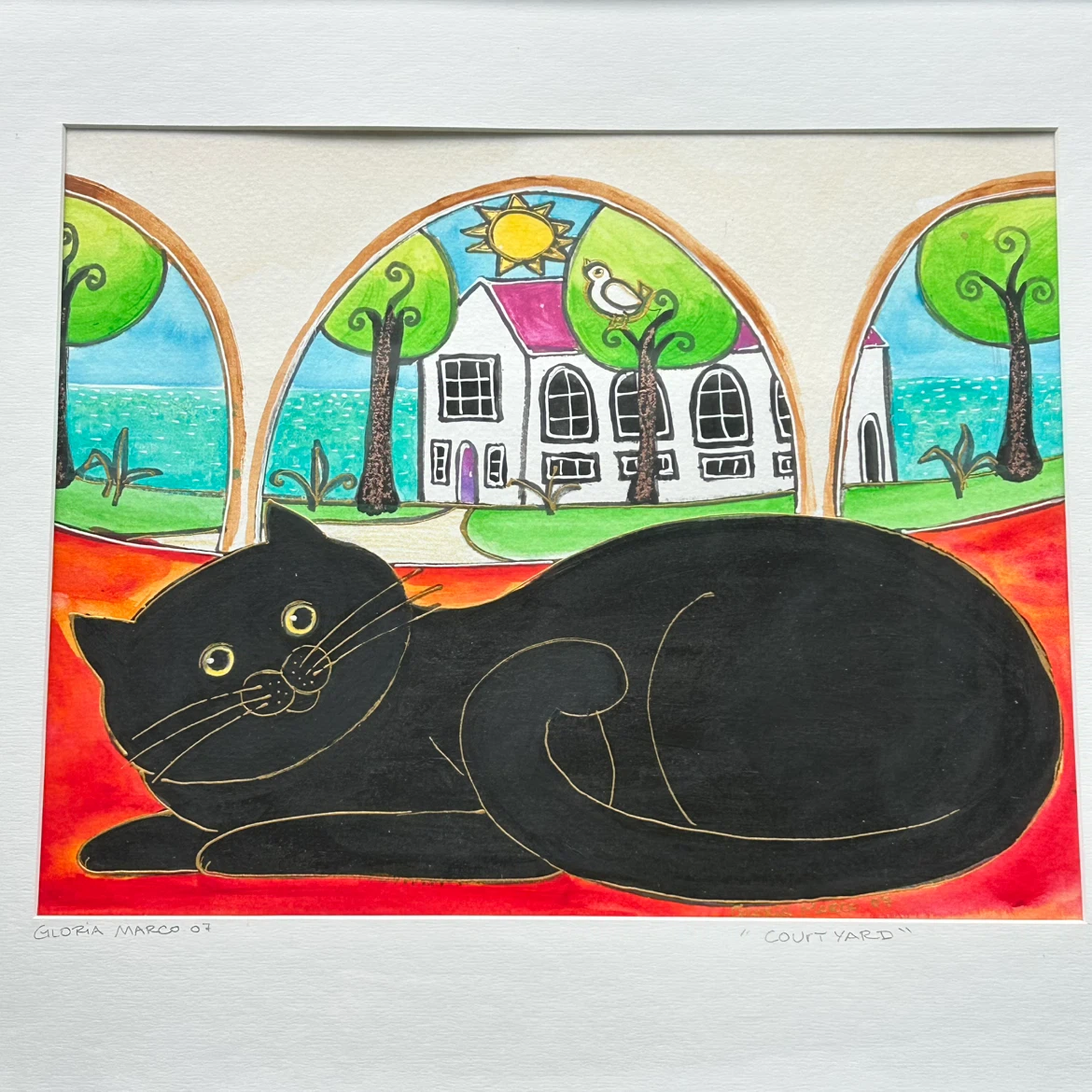 Original Signed Cat Painting by Gloria Marco - photo 4