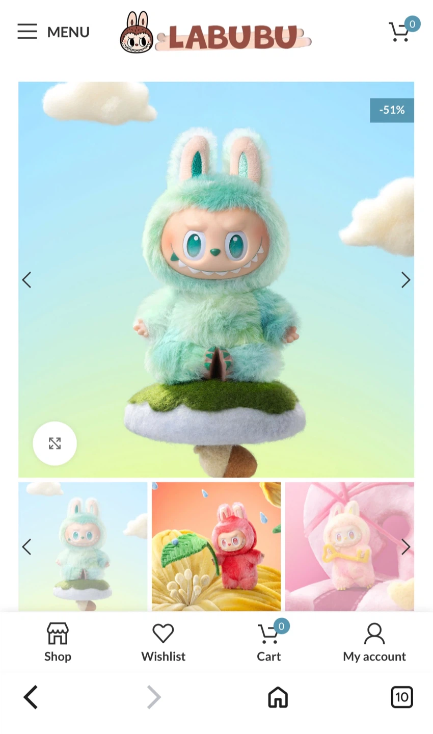 Labubu The Monsters Plush Keychain - photo 2