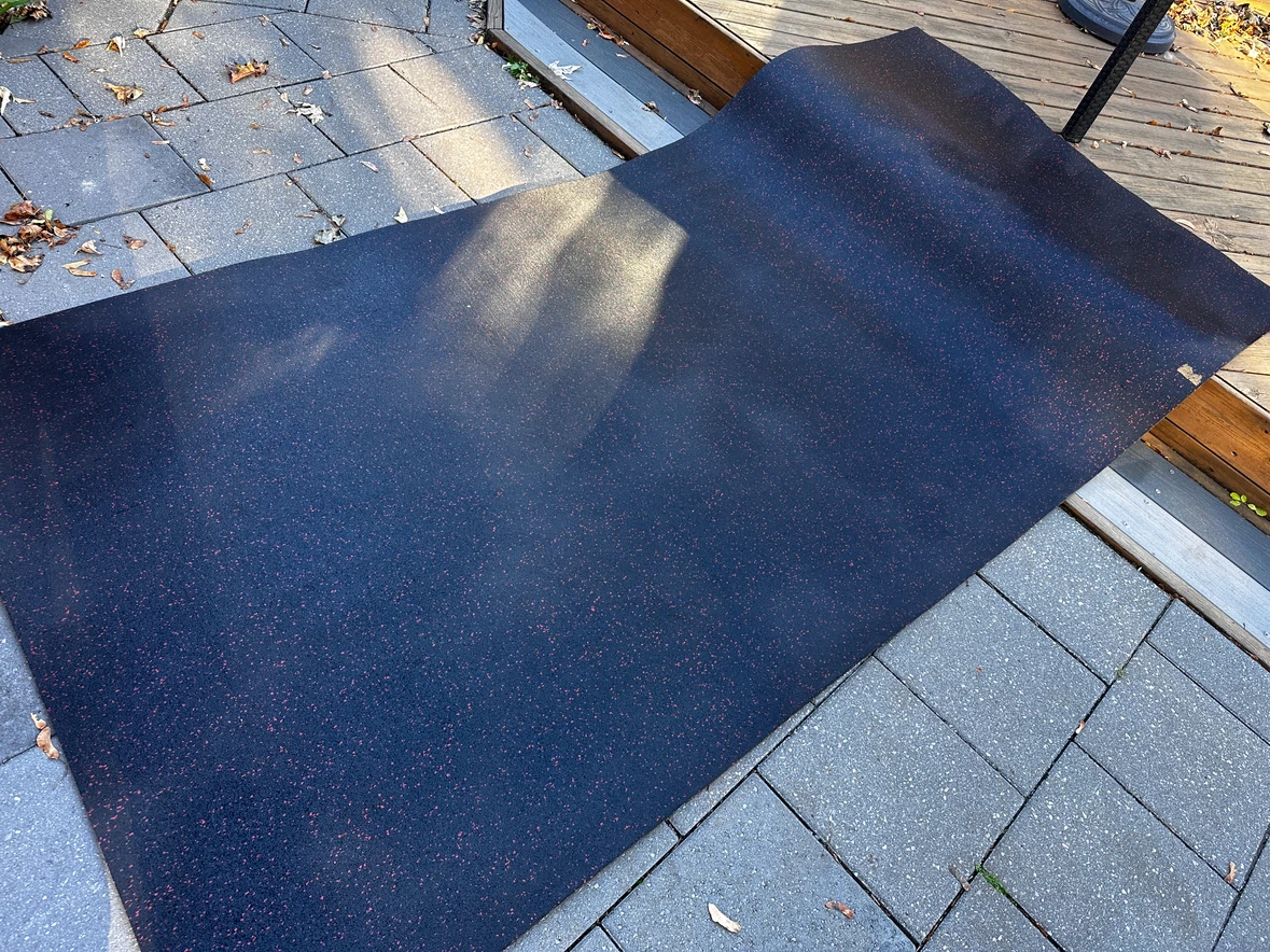 Heavy Duty Rubber Gym Flooring Mat 4x8 feet