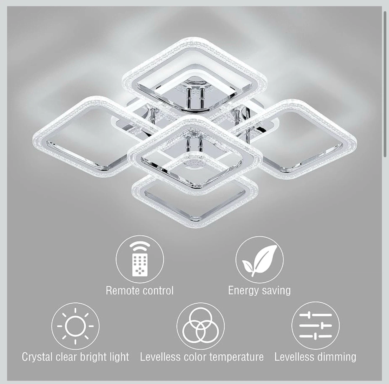 STCH Modern LED Flush Mount Ceiling Light 74I - photo 4