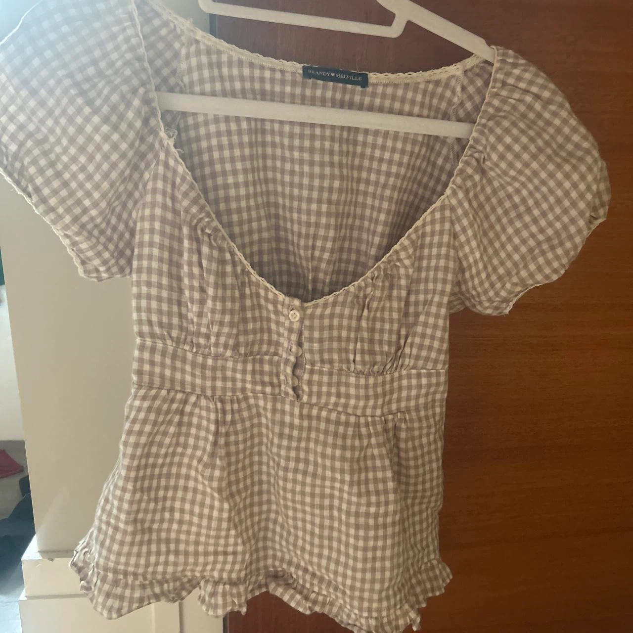 Brandy Melville Gingham Top