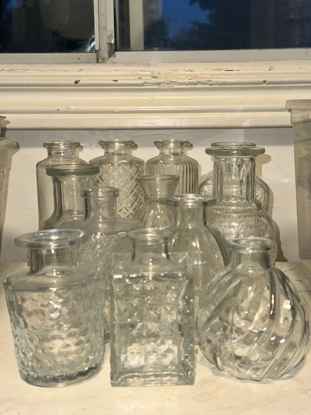 Clear Glass Bud Vases x12 - photo 2