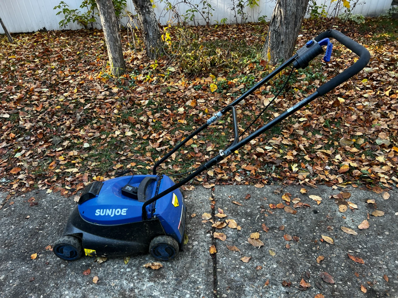 SunJoe 14” cordless electric mower w/adapter