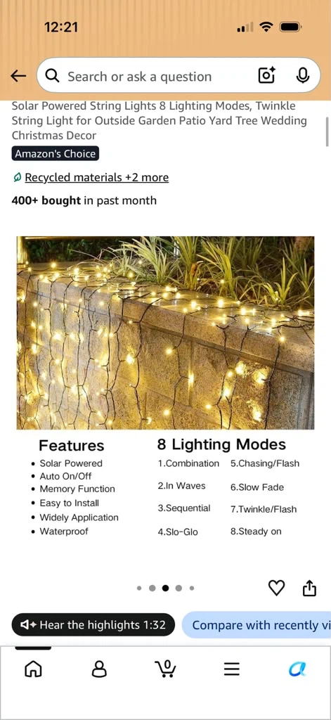 Solar string lights 50 ft - photo 4