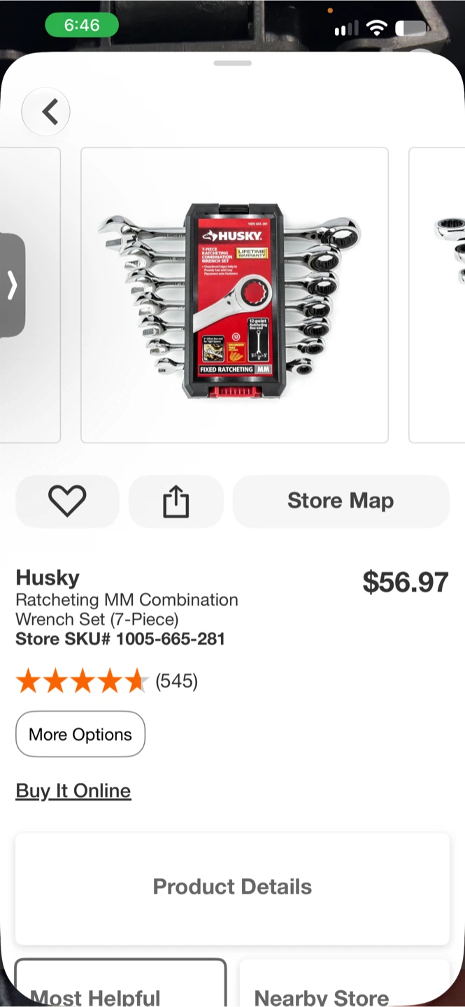 Husky 7-Piece Ratcheting Combination Wrench Set (Metric) - photo 2