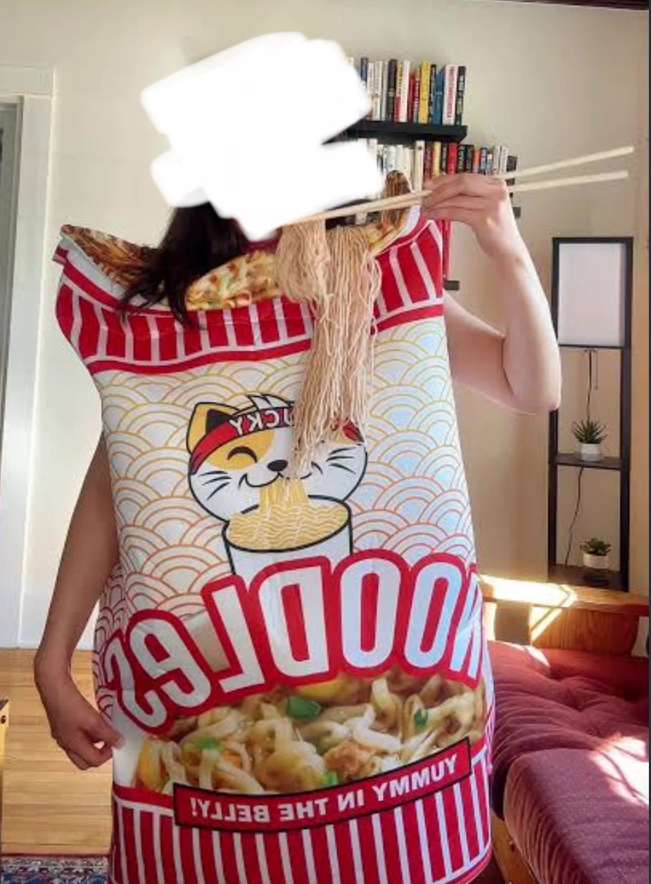 Lucky Cat Instant Noodle Costume