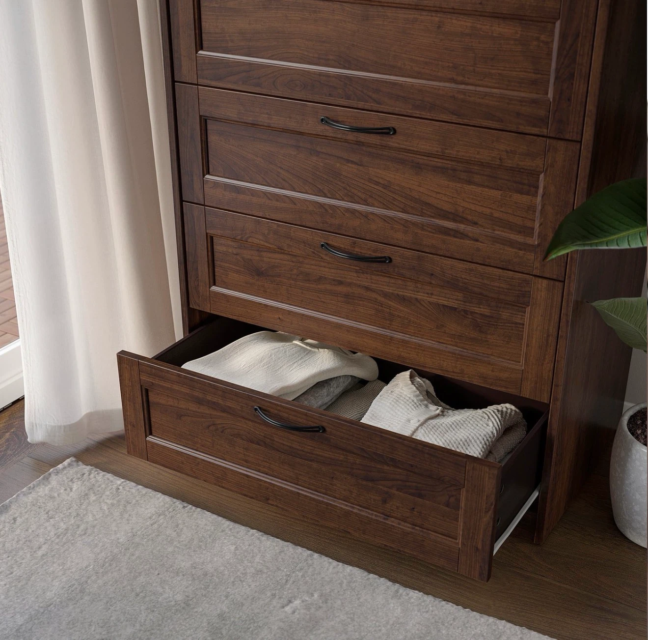 MOVING SALE - IKEA  6-drawer chest, dark brown - photo 3
