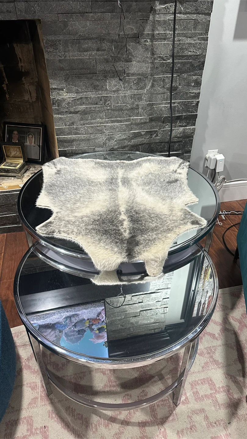 Set of Two Mirrored Nesting Tables