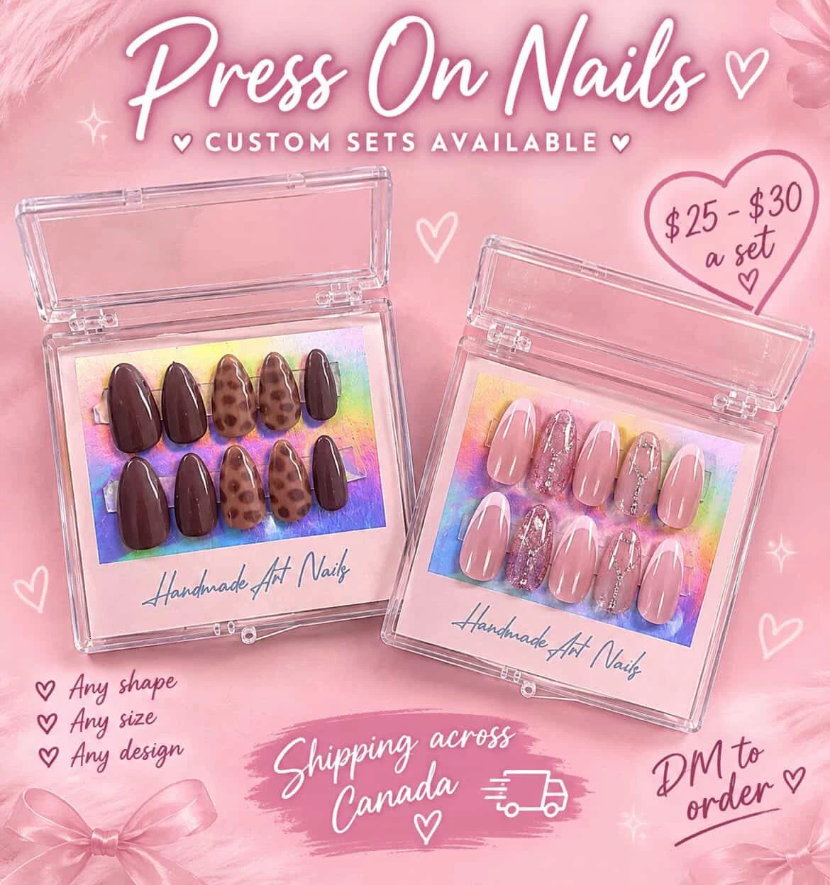 Handmade Art Press-On Nails