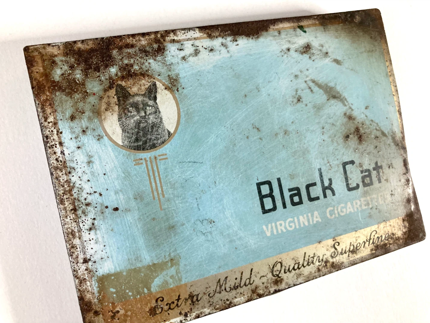 Vintage Black Cat Cigarette Tin – 1940s/50s - photo 4