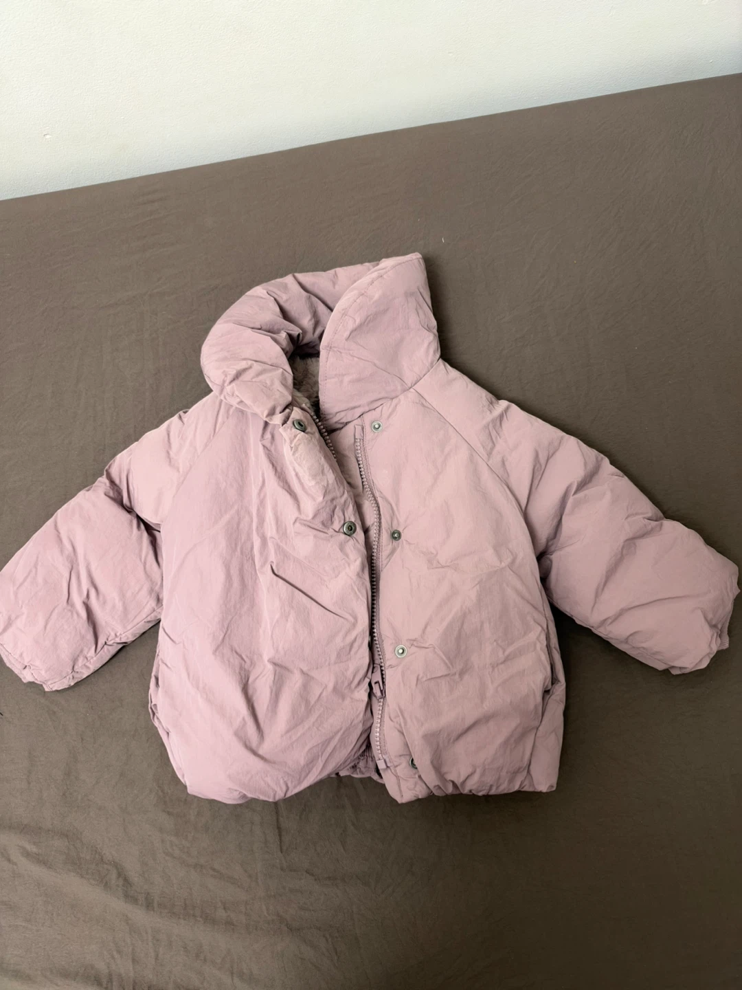 Zara Faux Fur Lined Puffer Jacket