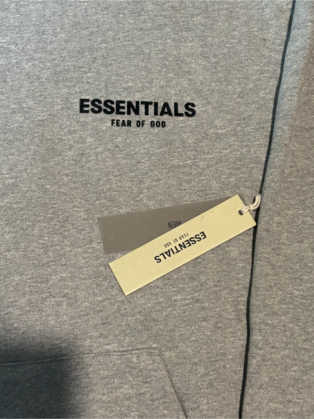 Fear of God Essentials Gray Hoodie - photo 3