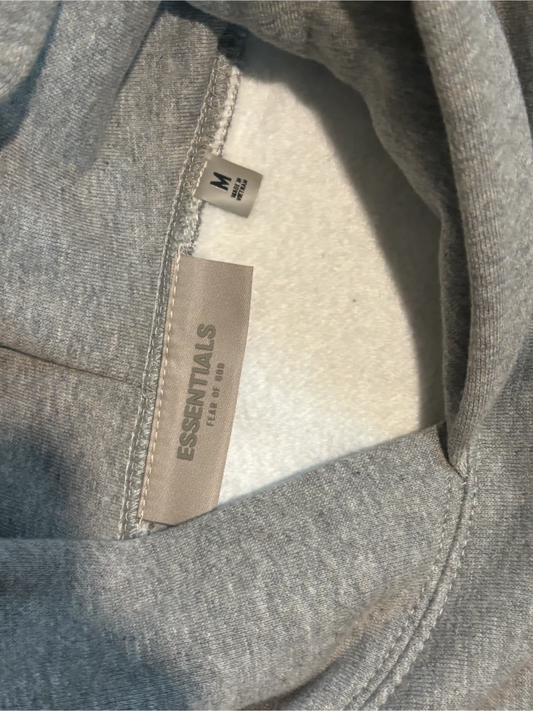 Fear of God Essentials Gray Hoodie - photo 4