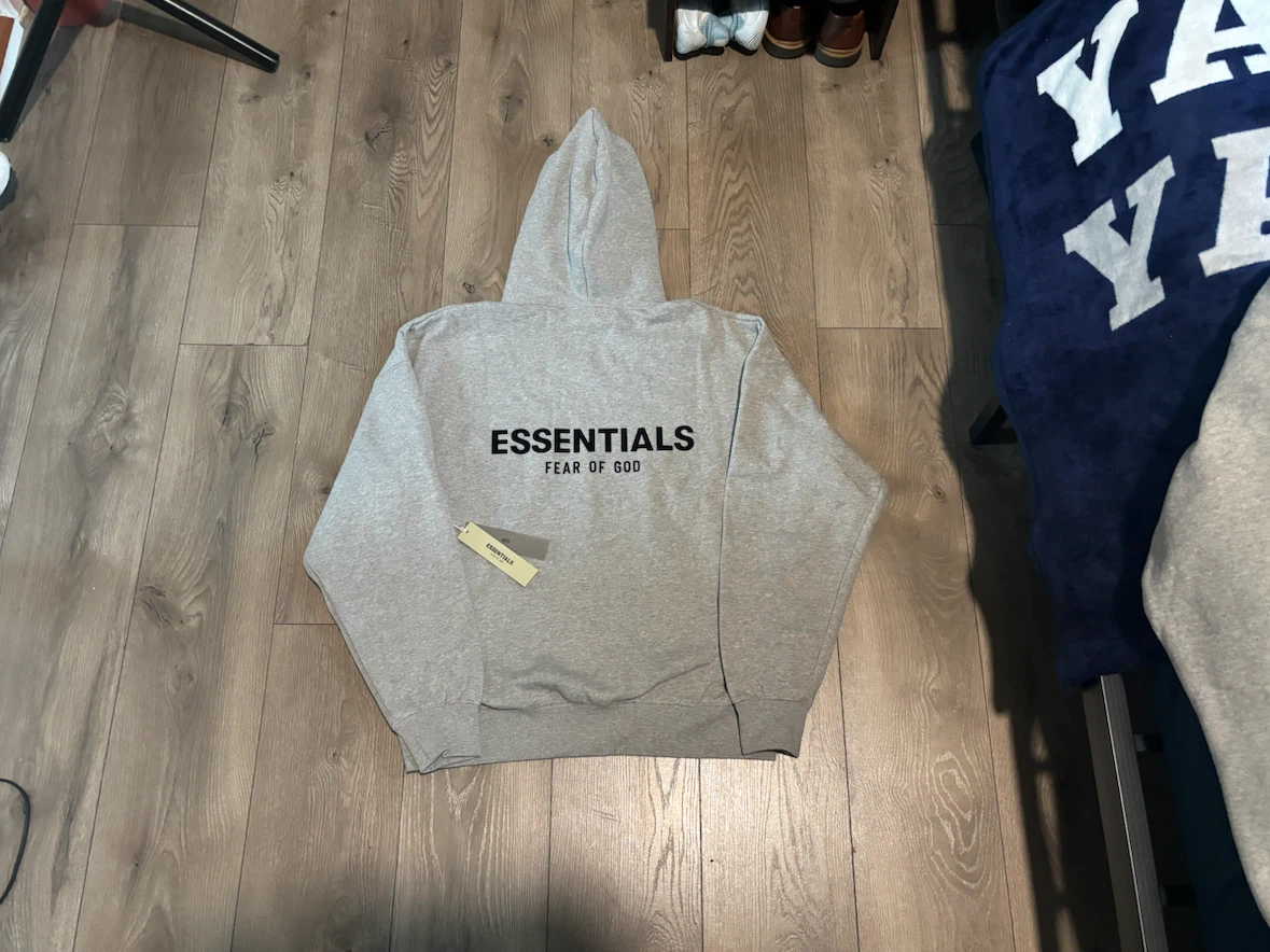 Fear of God Essentials Gray Hoodie - photo 5