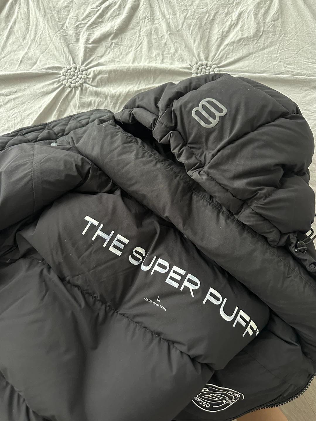 Aritzia The Super Puff Jacket - Black - Size L - photo 2
