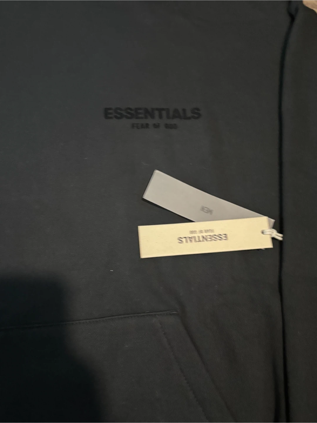 Essentials Fear of God Hoodie - Black - photo 3
