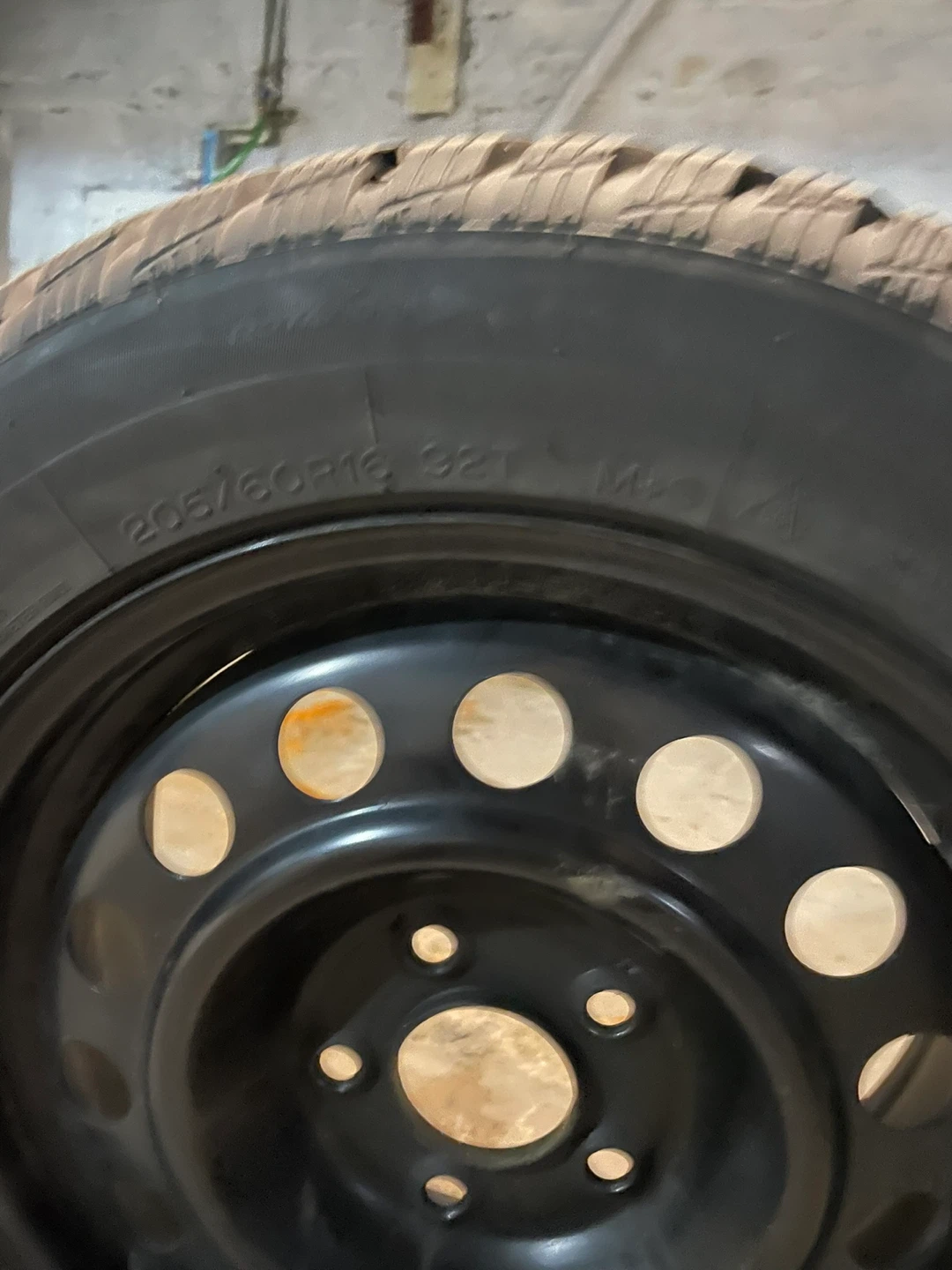 Set of 4 Winter Tires on Steel Wheels