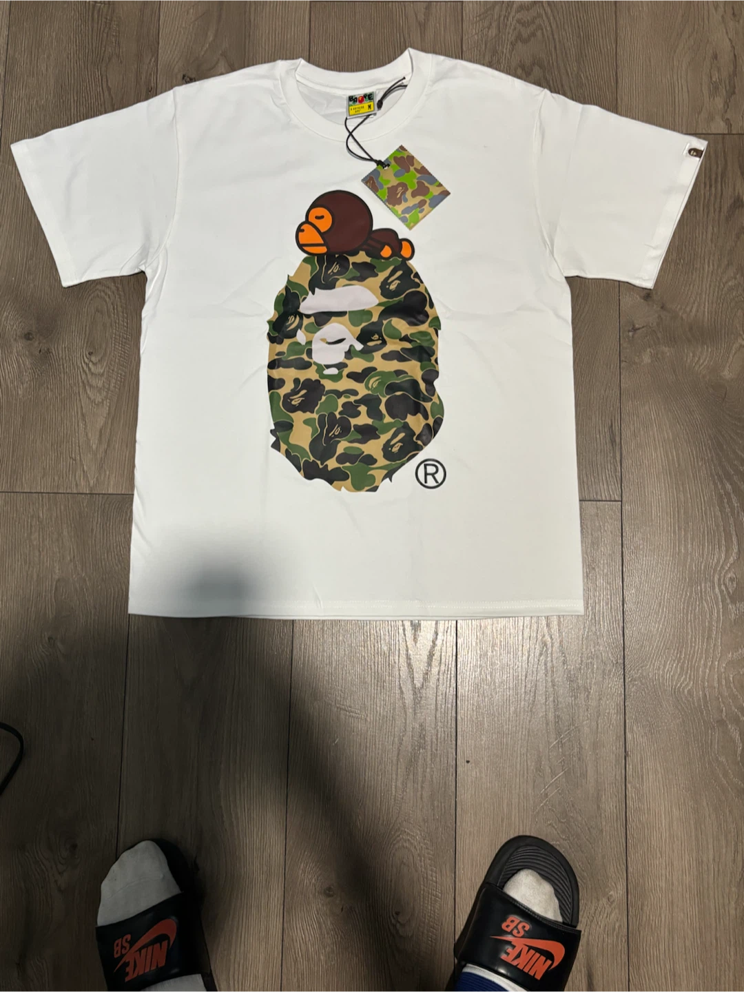 A Bathing Ape T-Shirt White Size M