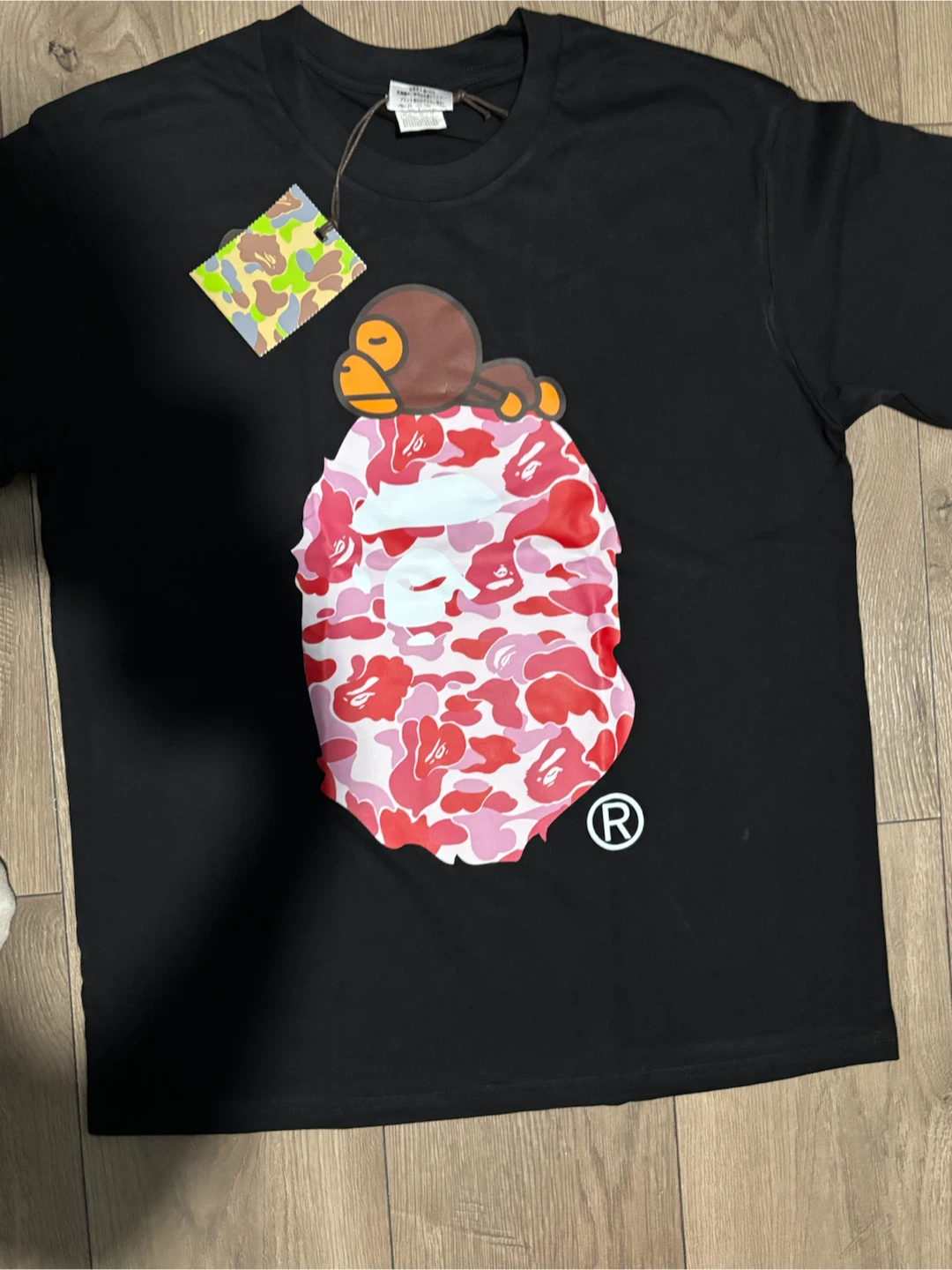 A Bathing Ape Black Graphic T-Shirt - photo 2