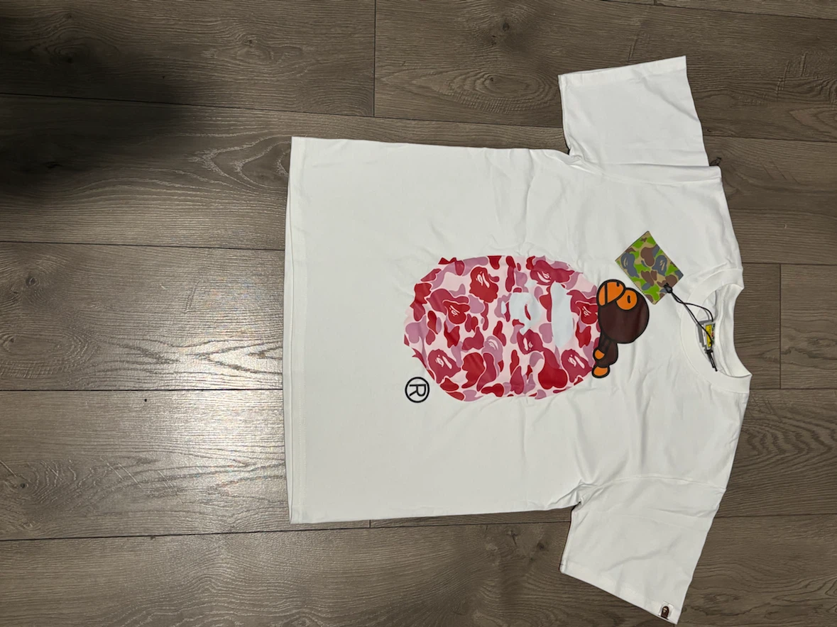 A Bathing Ape Bape White T-Shirt