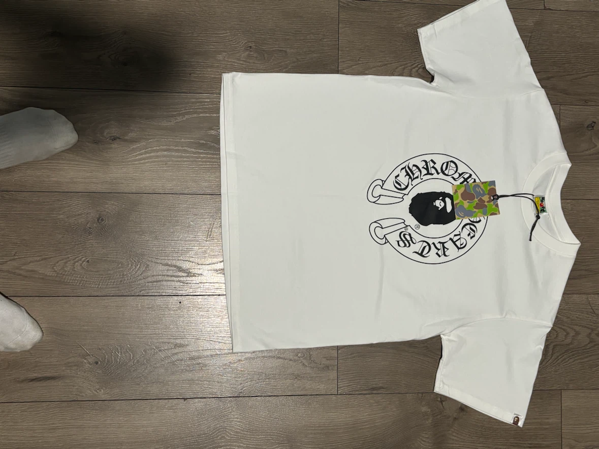 A Bathing Ape Chrome Hearts Graphic T-Shirt