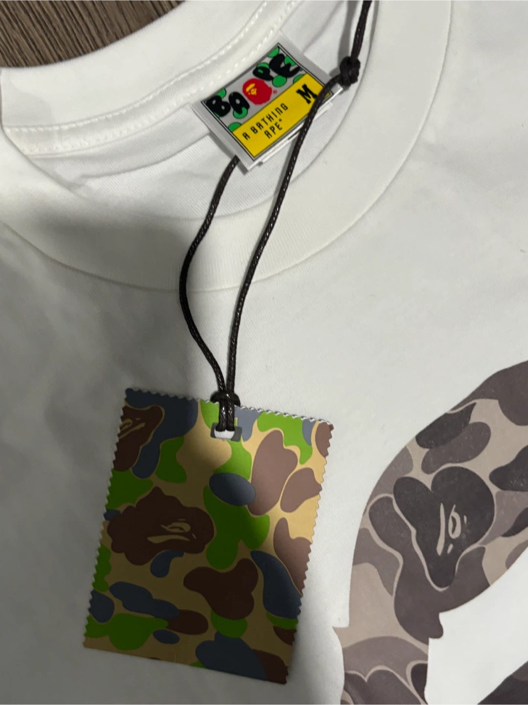A Bathing Ape Camo Ape Head T-Shirt White - photo 3