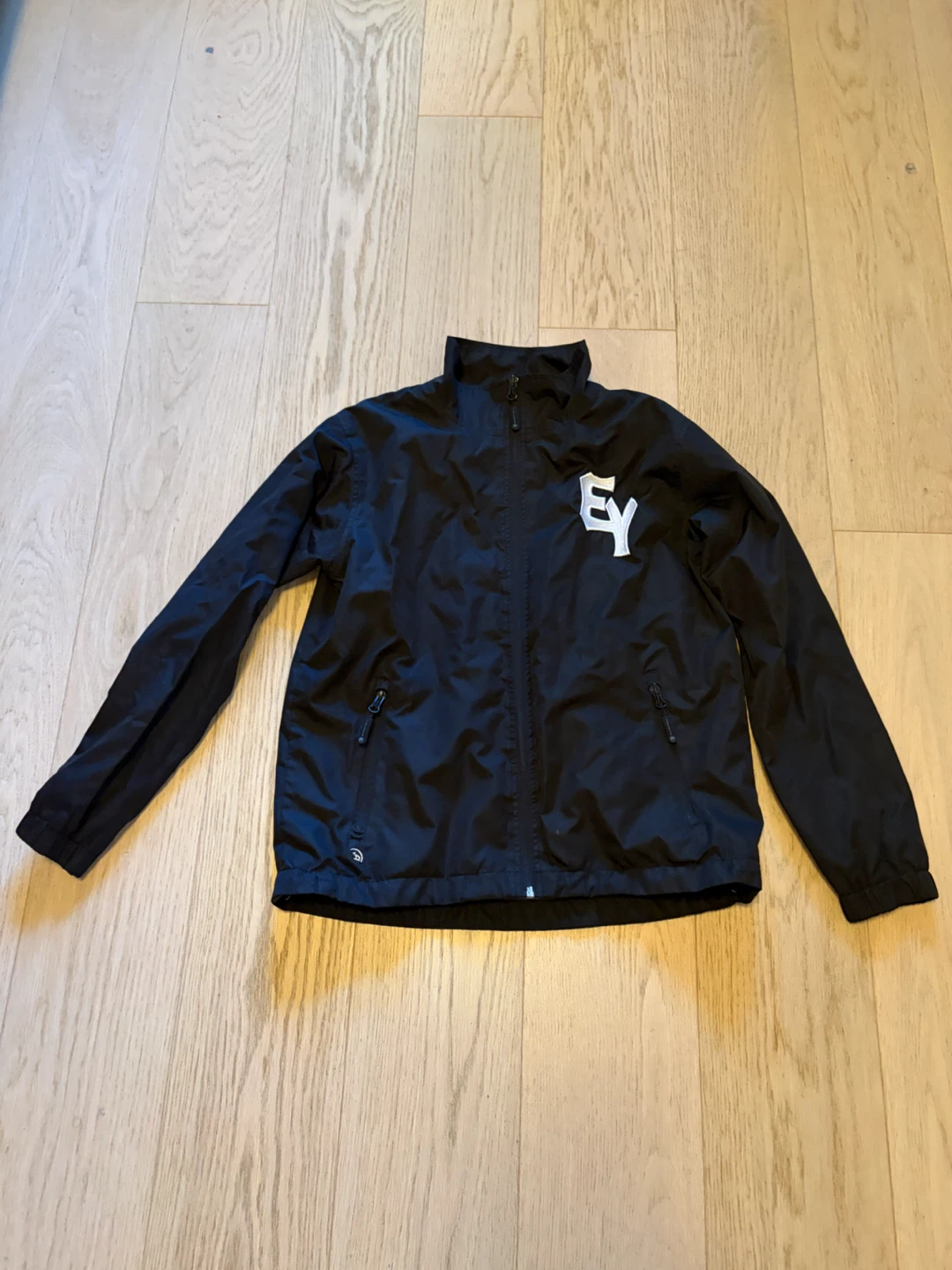 EY Baseball Stormtech Black Windbreaker Jacket