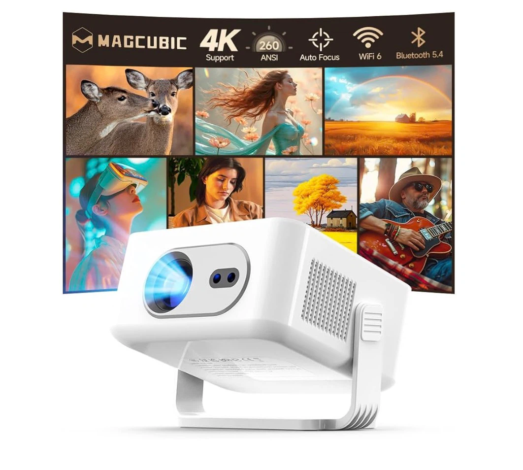 Magcubic Smart Projector 4K 8K Support, Mini Projector
