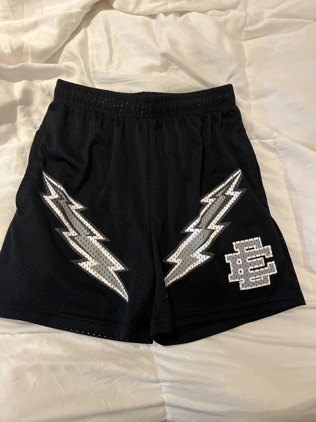 Eric Emanuel Black Lightning Shorts