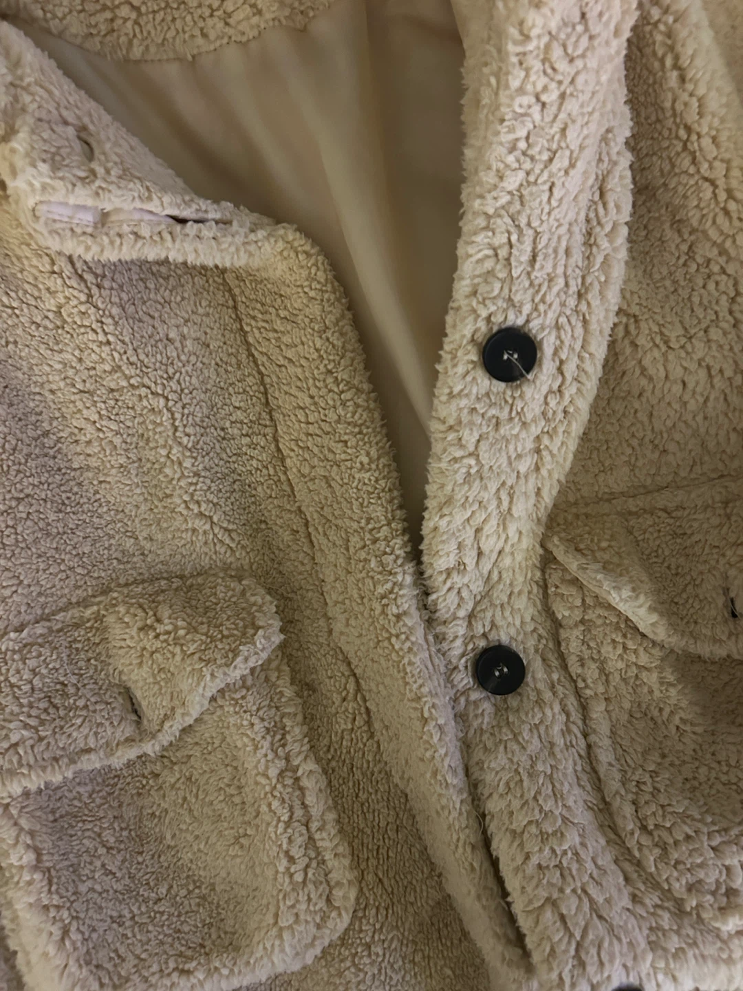 Cream Sherpa Jacket - photo 2