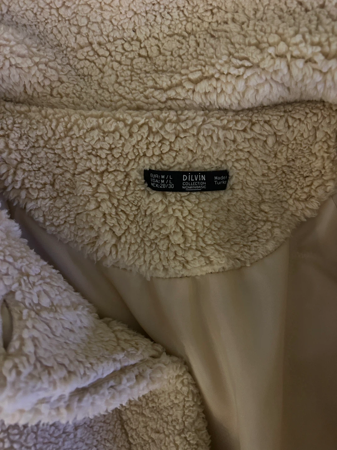 Cream Sherpa Jacket - photo 3
