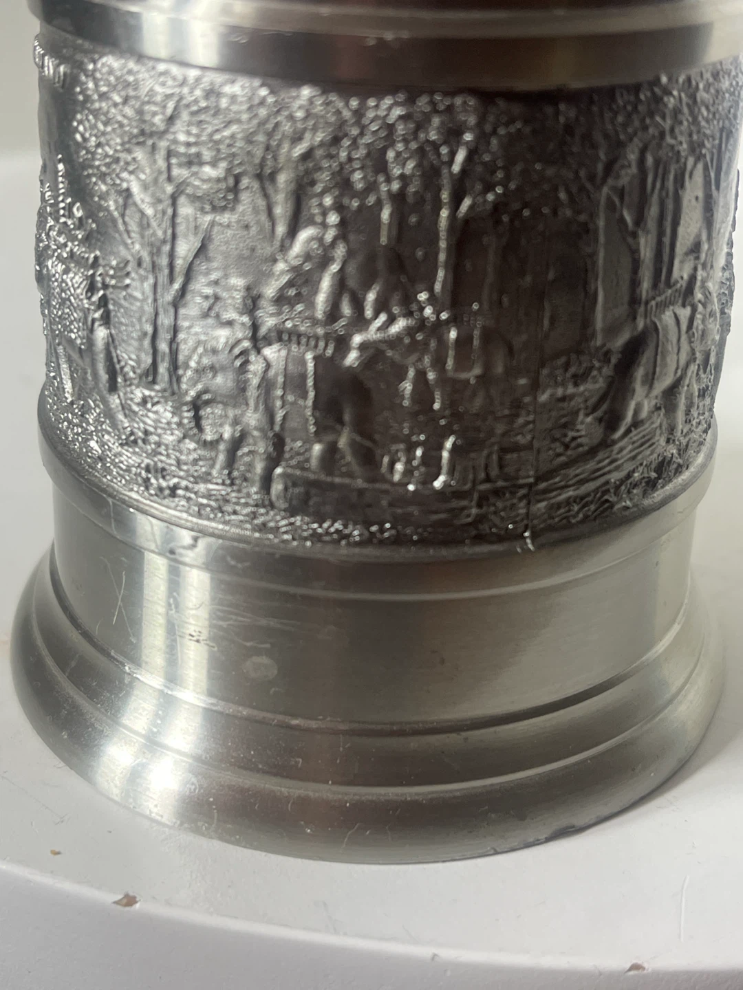 Vintage Thai Elephant Pewter Tankard - photo 4