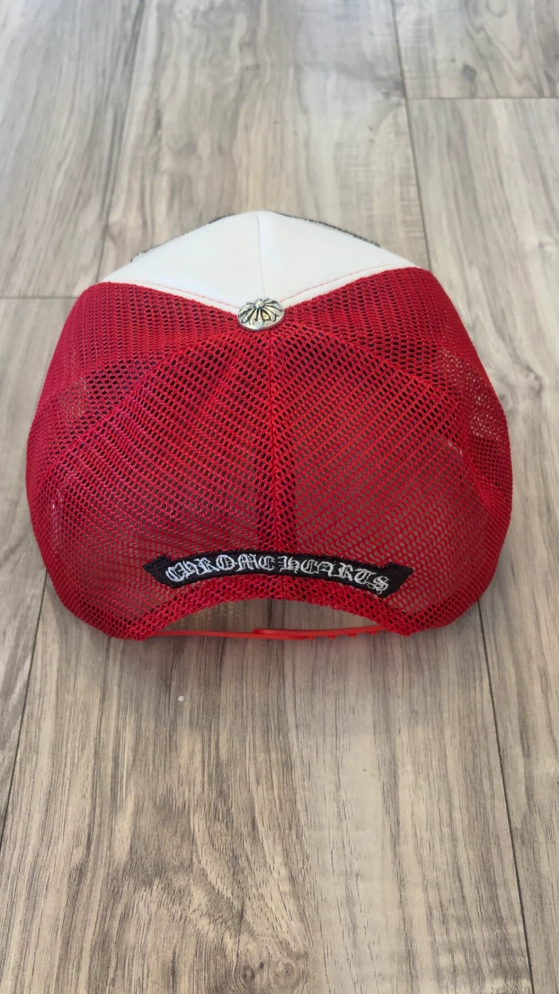 Chrome Hearts Trucker Hat Red White Blue - photo 3