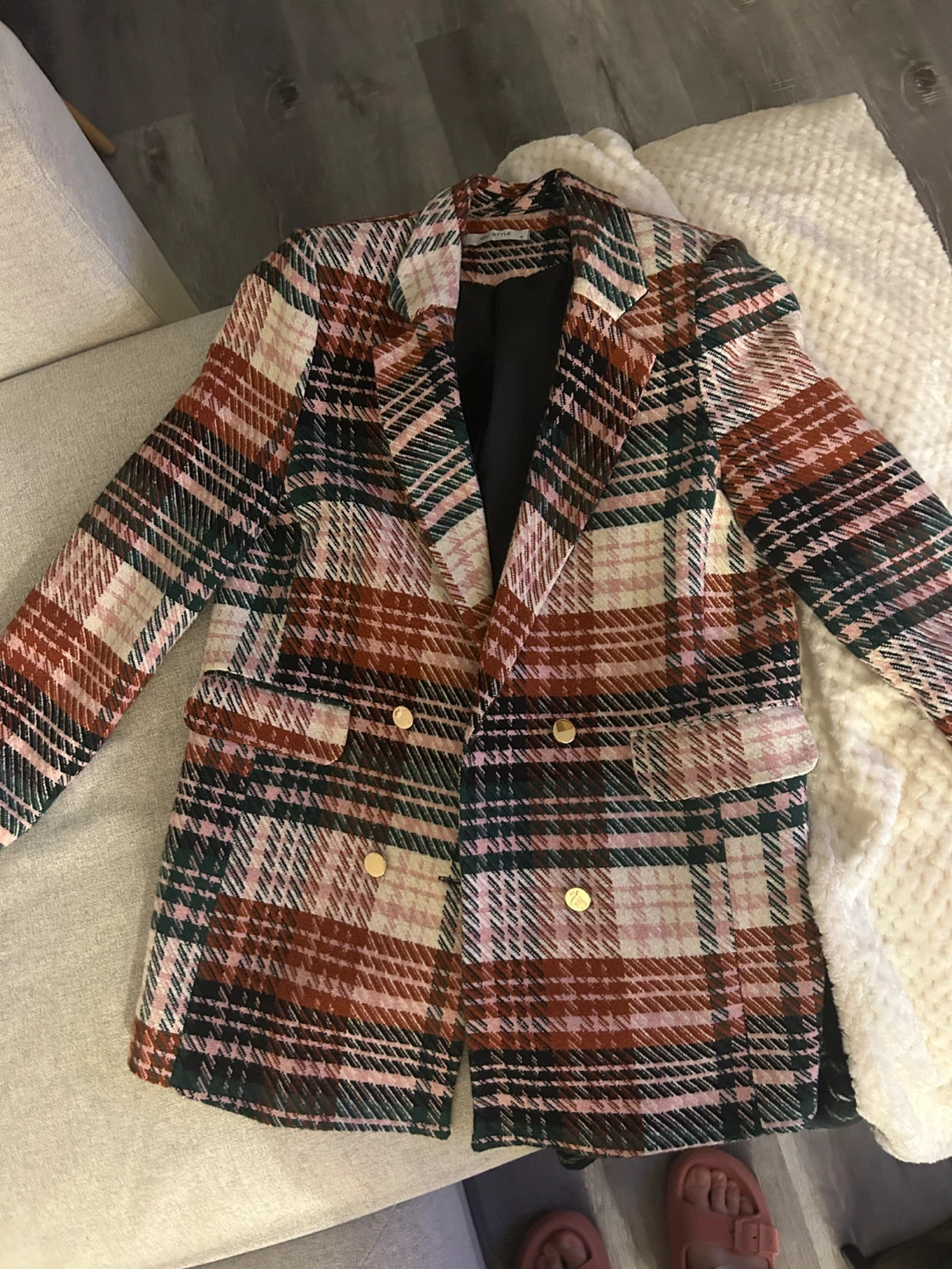 Plaid Blazer
