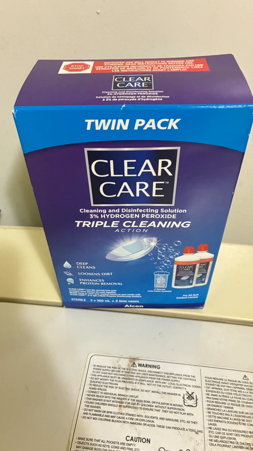 Clear Care Cleaning and Disinfecting Solution Twin Pack