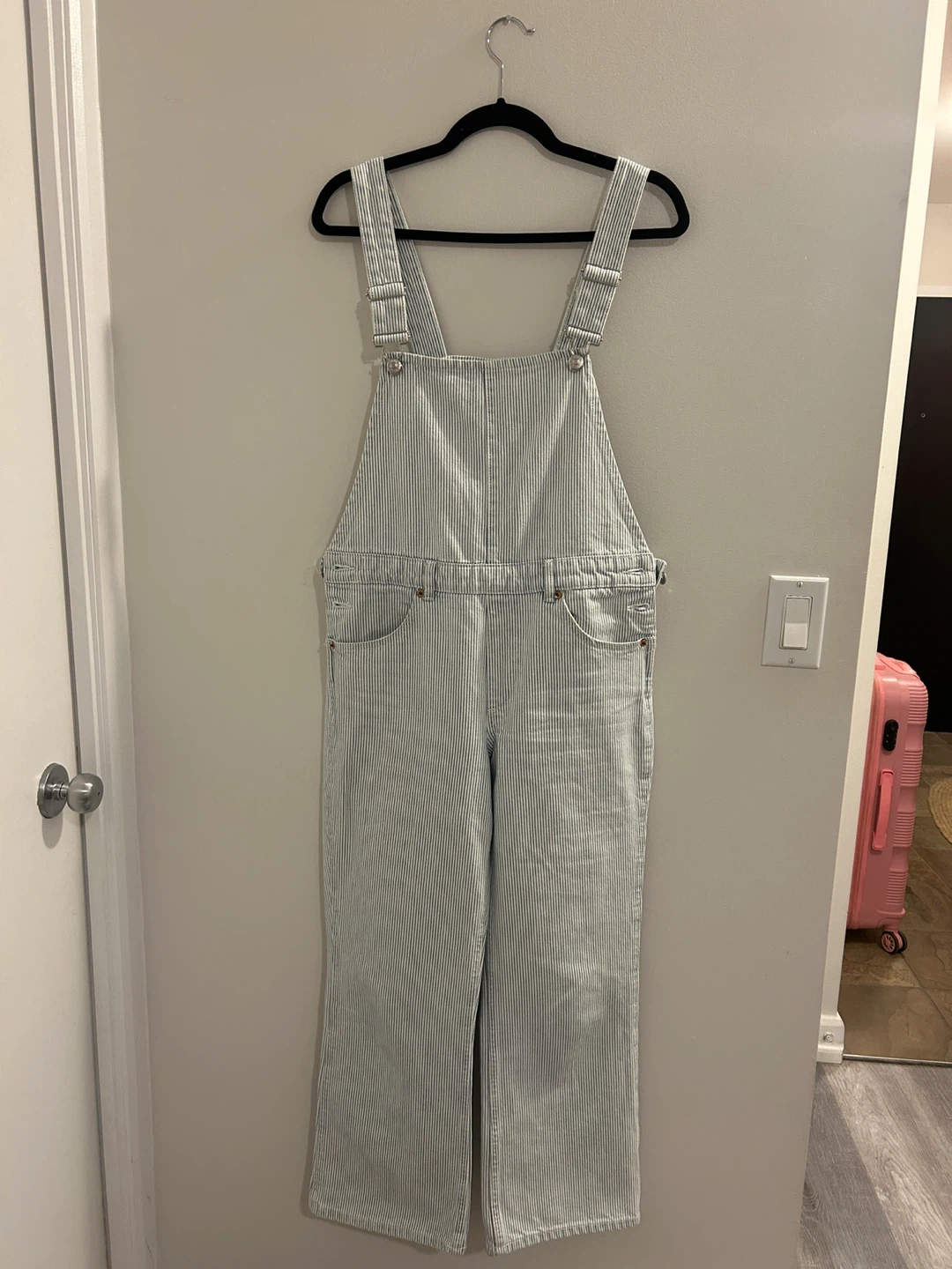 Zara Striped Denim Overalls - photo 2