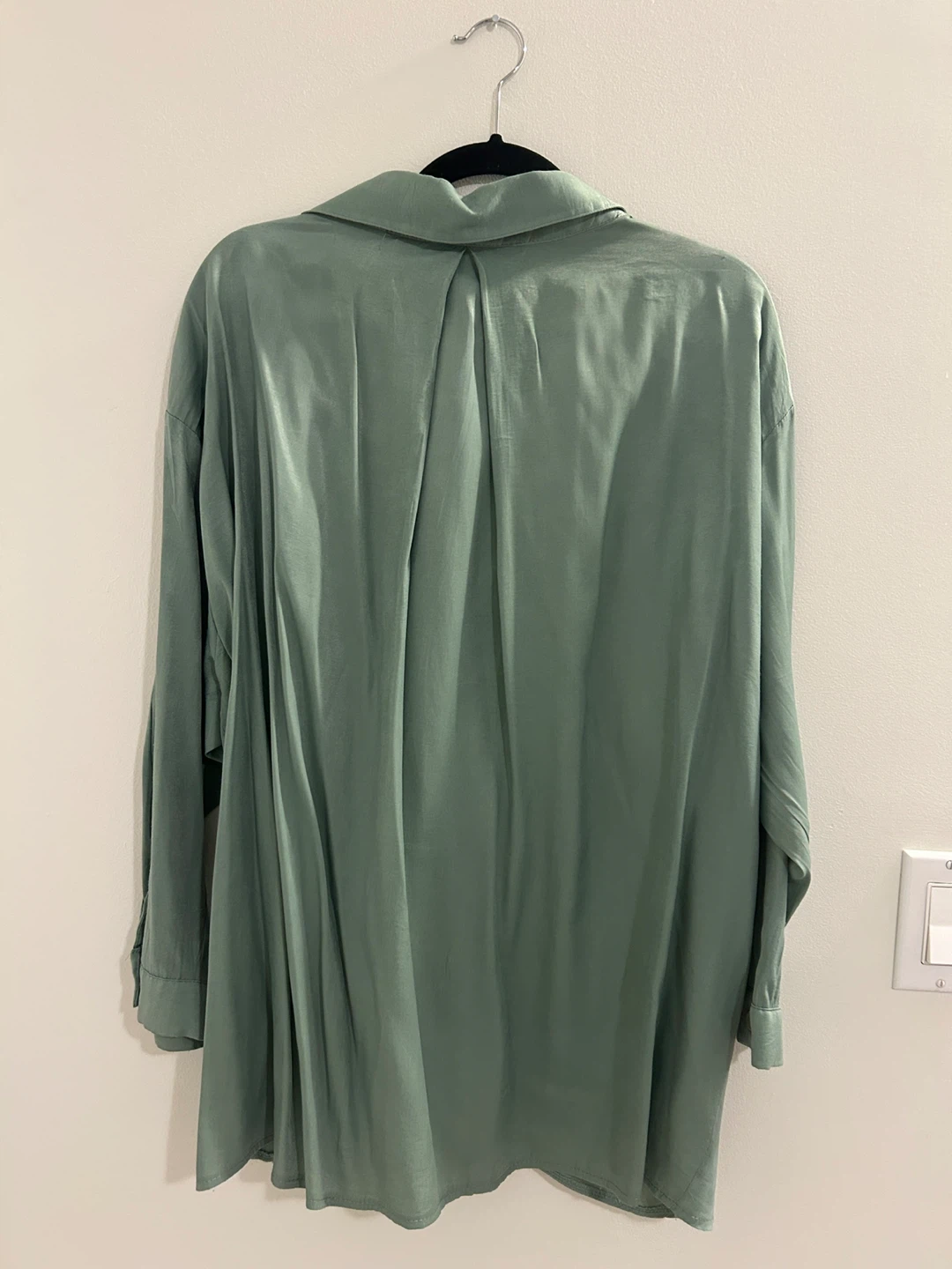 Sage Green Long Sleeve Button Down Shirt - photo 2