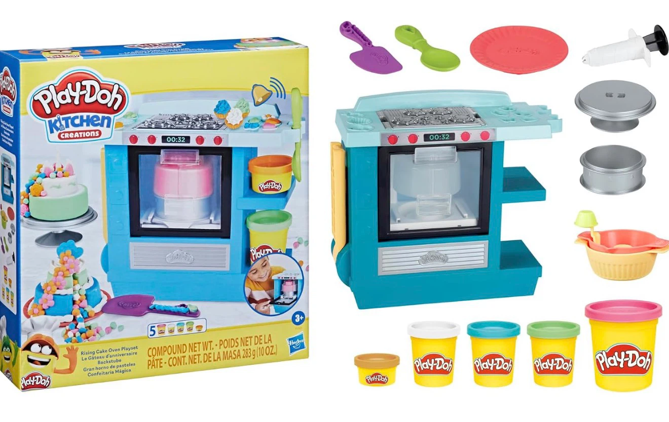 Brand New Play-Doh Kitchen Creations Rising Cake Oven Playset - photo 2