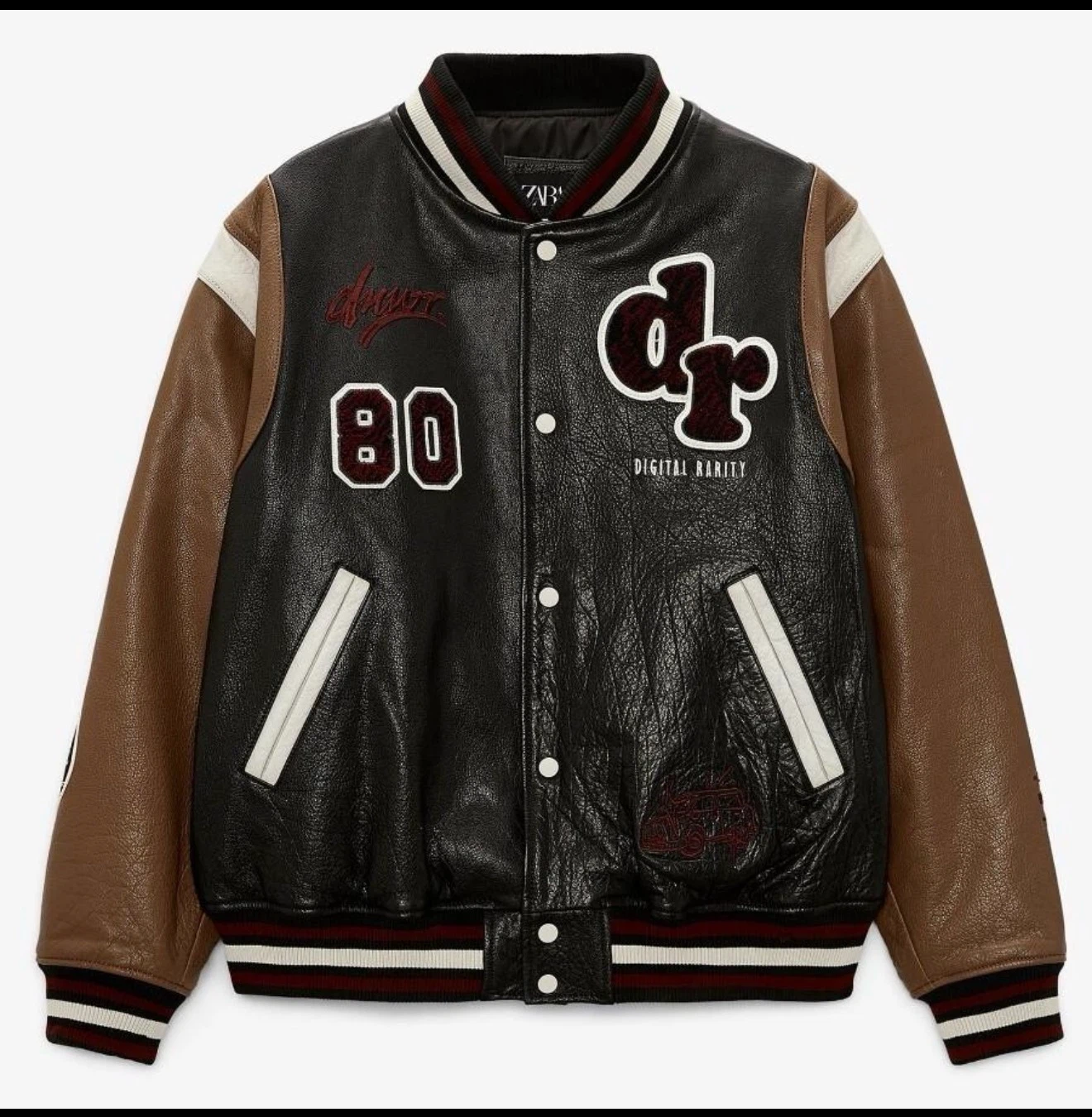 Zara Digital Rarity Varsity Jacket